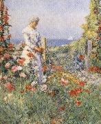 Childe Hassam In the Garden:Celia Thaxter in Her Garden oil painting picture wholesale